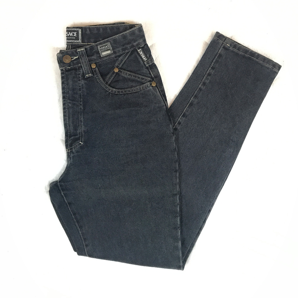 Versace High Waist Denim Medusa Head jeans - Picture 9 of 9